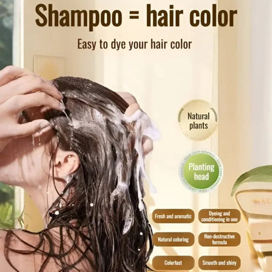 Japanese Long Lasting Natural Hair Dye Shampoo (Buy 1�Get�1�Free)/P